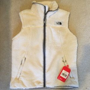 Fuzzy North Face Vest